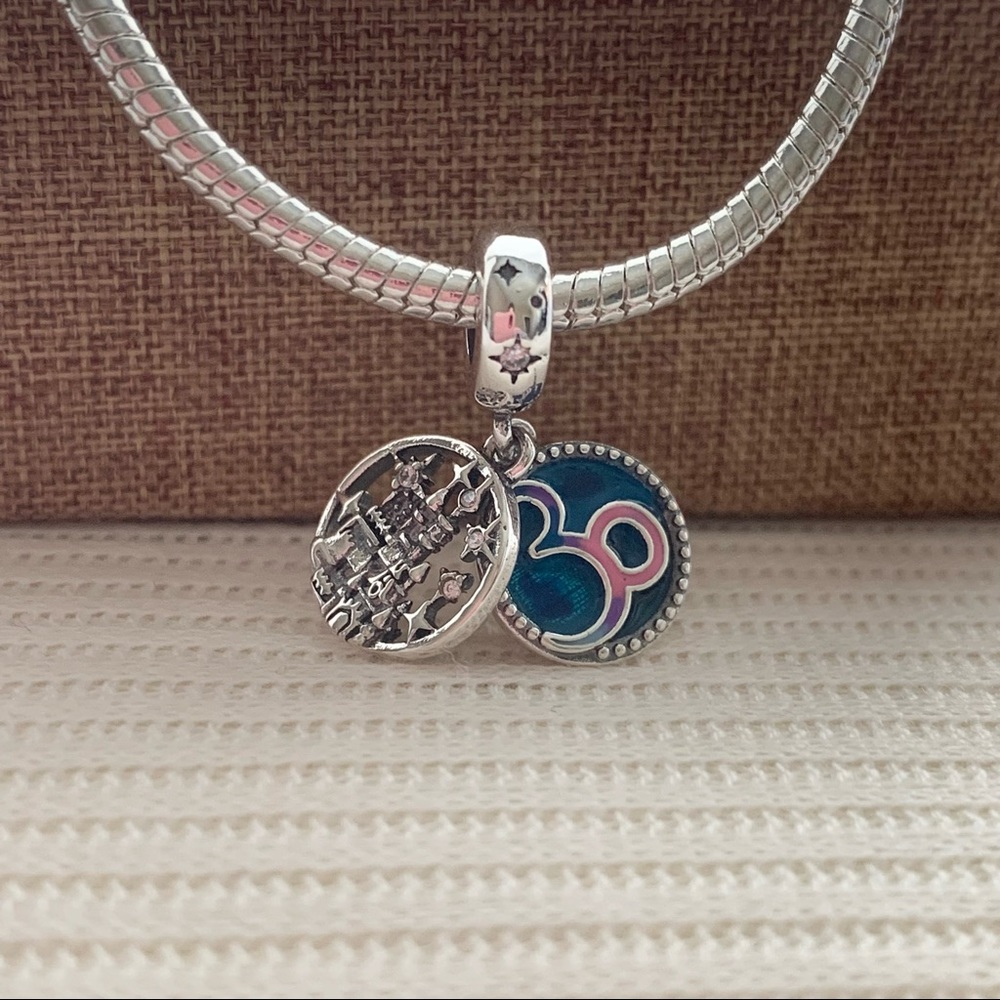 NWOT S925 Sterling Silver Om Symbol Dangle Pendants Charm